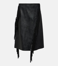 Stella McCartney Alter mat faux leather midi skirt - Stella McCartney Alter 仿皮中长裙