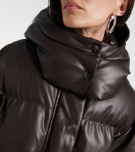 Stella McCartney Altermat faux leather puffer jacket