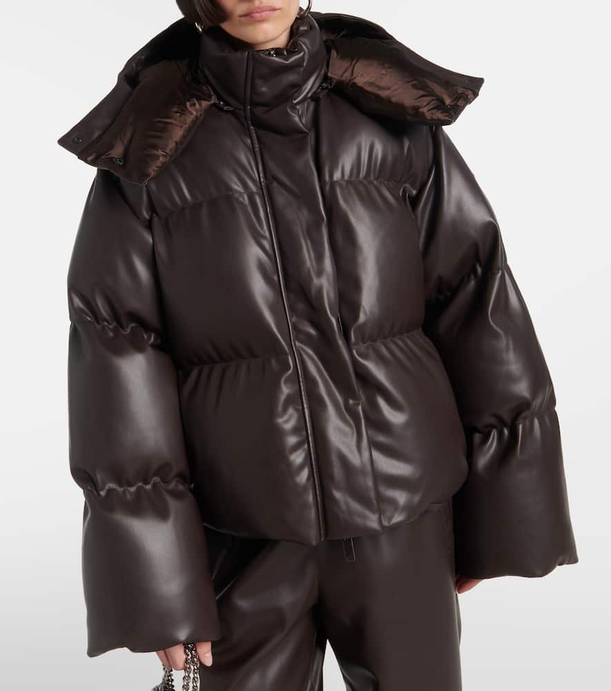 Stella McCartney Altermat faux leather puffer jacket