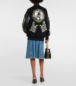 Stella McCartney Appliqu√É¬© wool varsity jacket