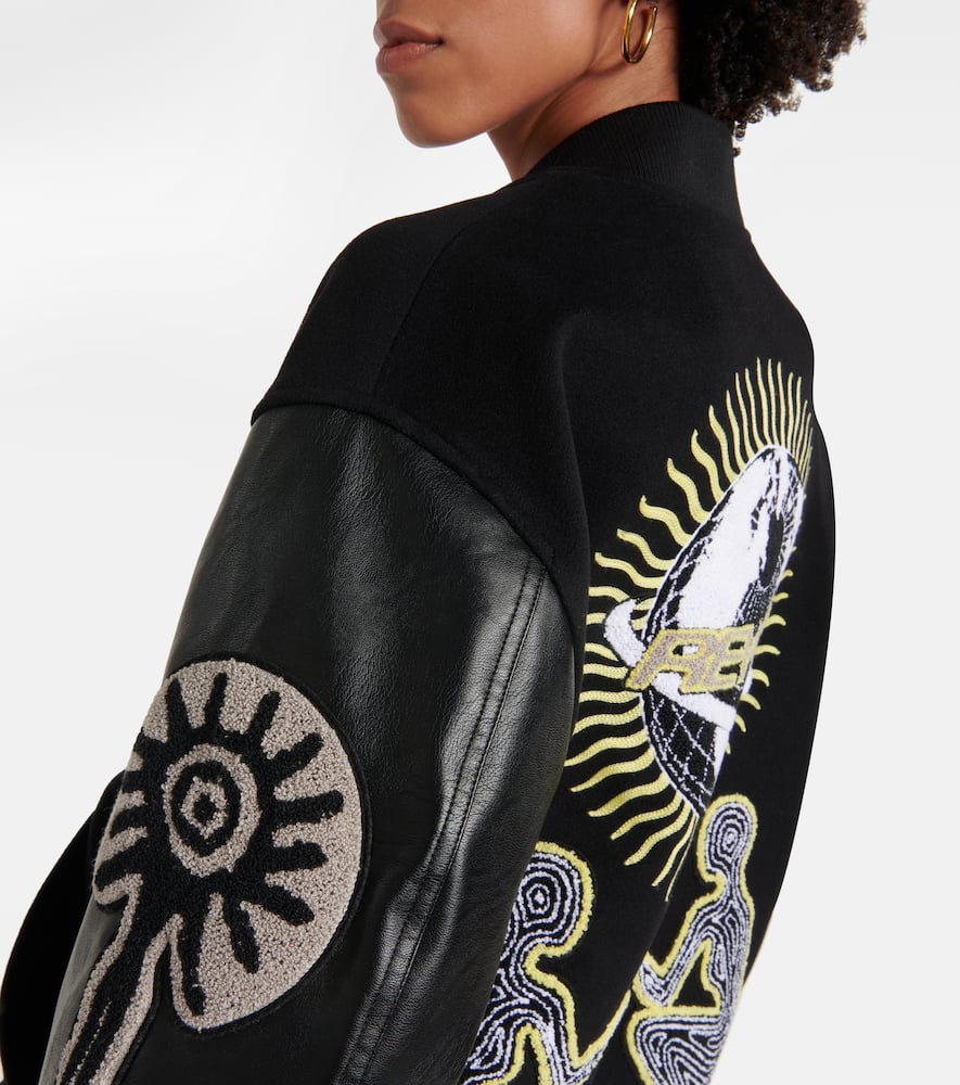 Stella McCartney Appliqu√É¬© wool varsity jacket