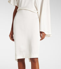Stella McCartney Asymmetric  satin midi dress