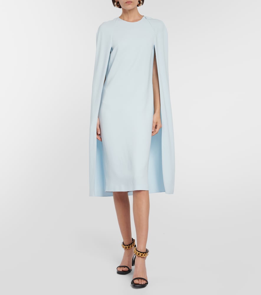 Stella McCartney Cape cady midi dress