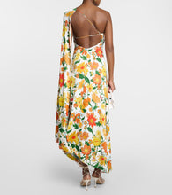 Stella McCartney Caped one-shoulder cady gown