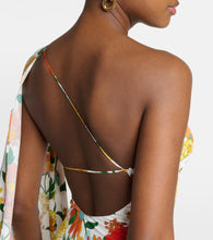Stella McCartney Caped one-shoulder cady gown