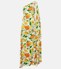 Stella McCartney Caped one-shoulder cady gown. Stella McCartney 单肩披肩绉纱礼服