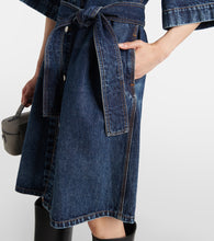 Stella McCartney Corduroy-trimmed denim minidress
