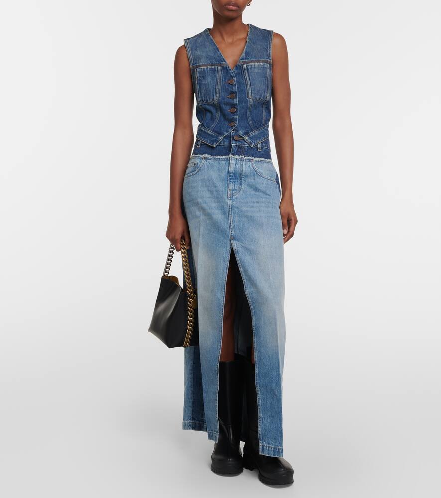 Stella McCartney Cropped denim vest