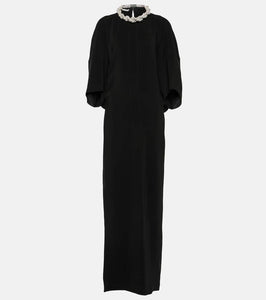 Stella McCartney Crystal-braided maxi dress