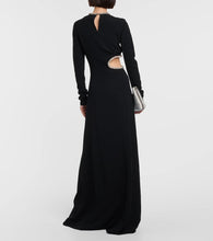 Stella McCartney Crystal-embellished cutout cady gown