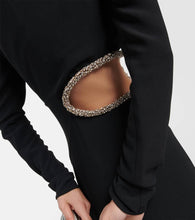 Stella McCartney Crystal-embellished cutout cady gown