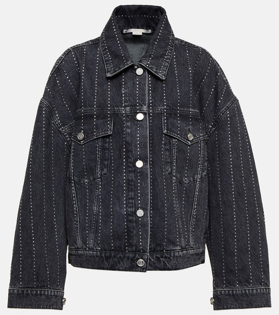 Stella McCartney Crystal-embellished denim jacket