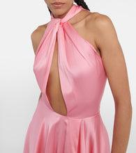 Stella McCartney Cutout asymmetric halterneck dress
