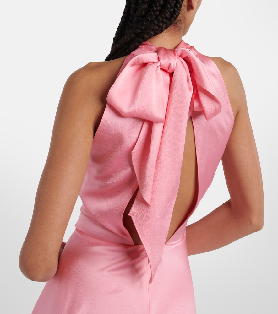 Stella McCartney Cutout asymmetric halterneck dress