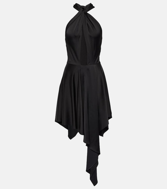 Stella McCartney Cutout asymmetric halterneck dress