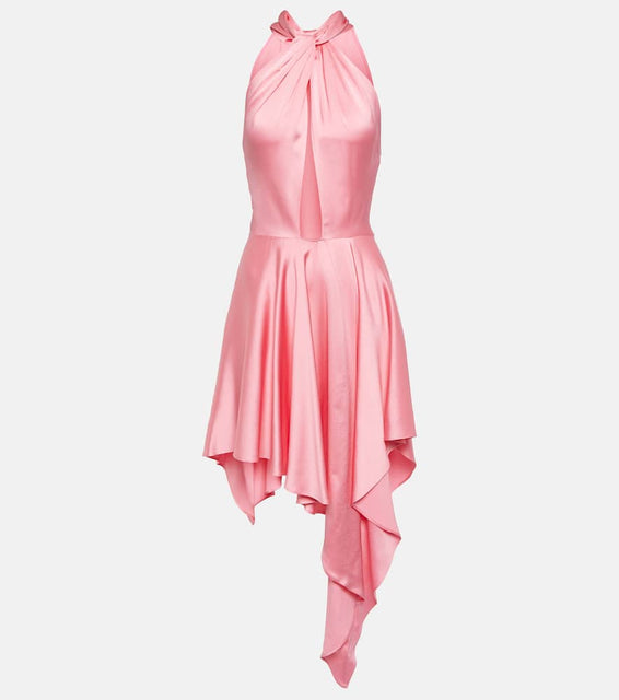 Stella McCartney Cutout asymmetric halterneck dress