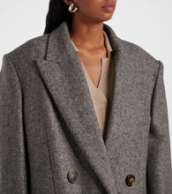 Stella McCartney Double-breasted wool and silk-blend coat