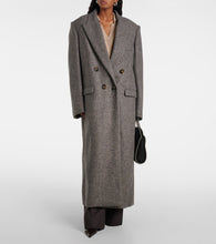 Stella McCartney Double-breasted wool and silk-blend coat