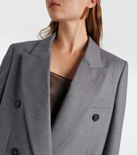 Stella McCartney Double-breasted wool flannel blazer