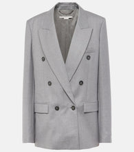 Stella McCartney Double-breasted wool flannel blazer