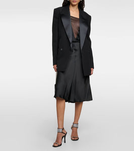 Stella McCartney Double-breasted wool tuxedo jacket