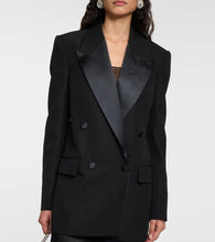 Stella McCartney Double-breasted wool tuxedo jacket