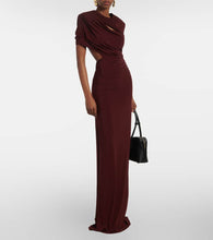 Stella McCartney Draped open-back satin gown