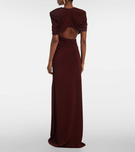 Stella McCartney Draped open-back satin gown