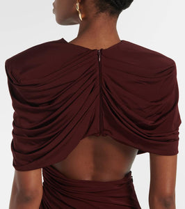 Stella McCartney Draped open-back satin gown