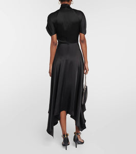 Stella McCartney Draped satin midi dress