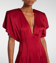 Stella McCartney Draped satin midi dress