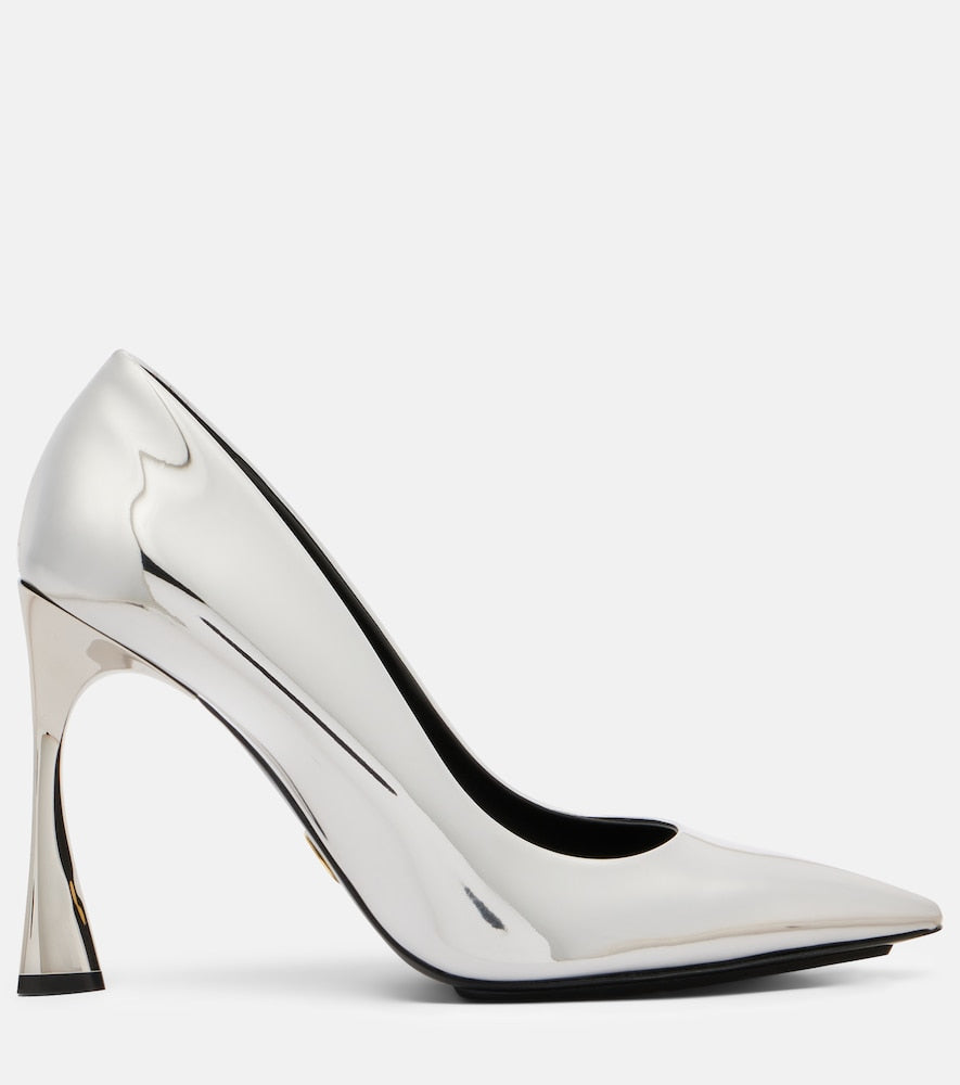 Stella McCartney Elsa 103 metallic-effect pumps