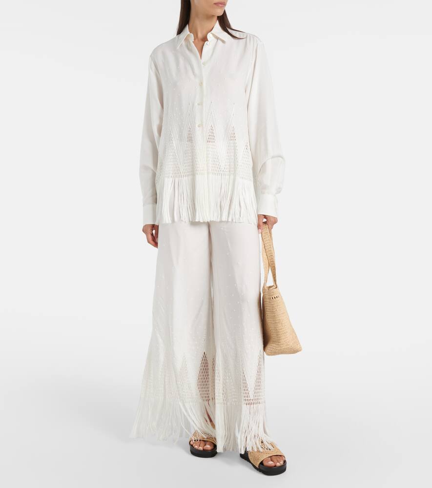 Stella McCartney Elyse logo raffia slides