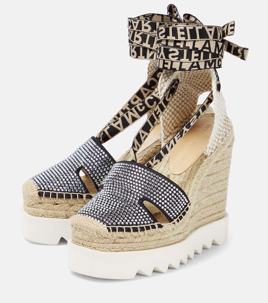 Stella McCartney Embellished espadrille wedges
