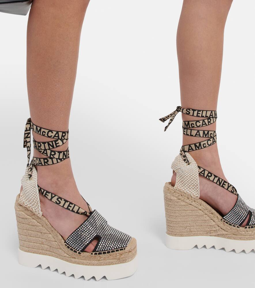 Stella McCartney Embellished espadrille wedges