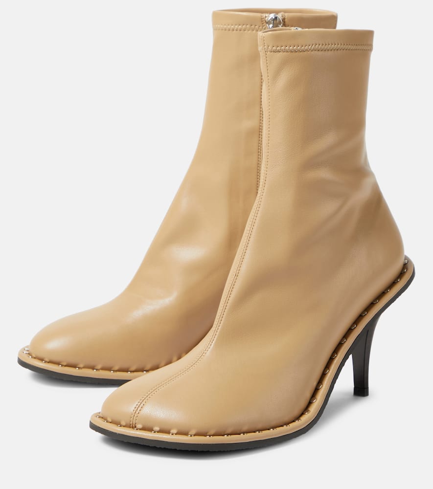 Stella McCartney Embellished faux leather ankle boots