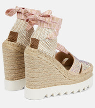 Stella McCartney Embellished wedge espadrilles