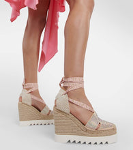 Stella McCartney Embellished wedge espadrilles