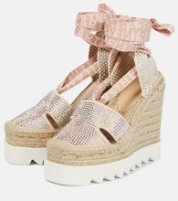 Stella McCartney Embellished wedge espadrilles