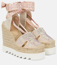 Stella McCartney Embellished wedge espadrilles