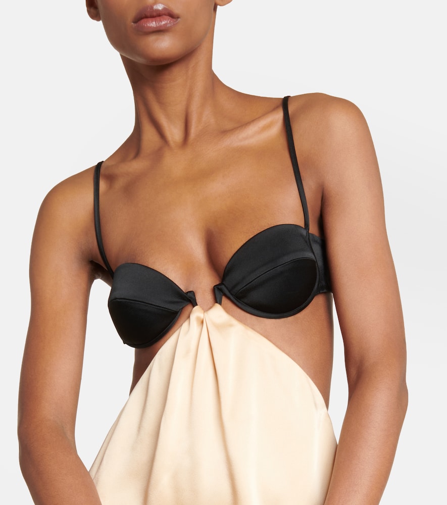 Stella McCartney Embroidered cutout gown