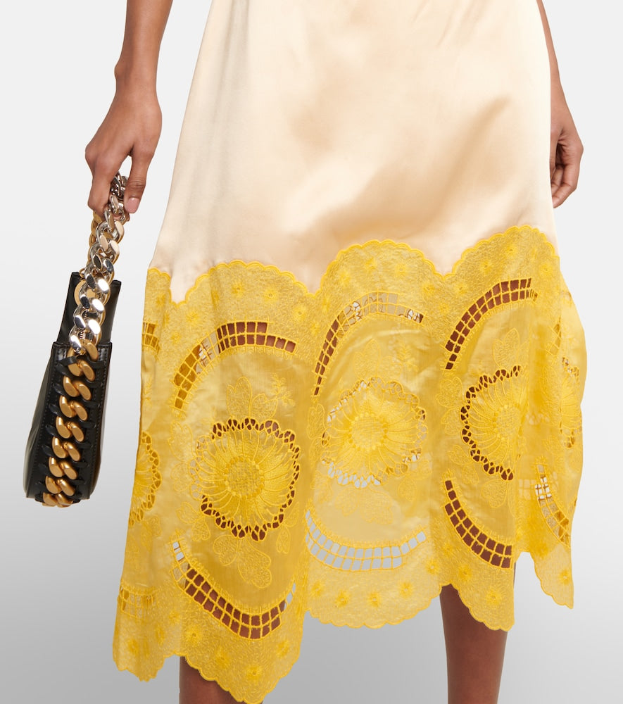 Stella McCartney Embroidered cutout gown