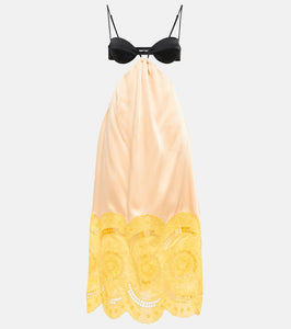 Stella McCartney Embroidered cutout gown