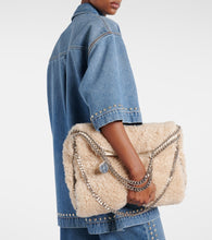 Stella McCartney Falabella Large faux shearling tote bag