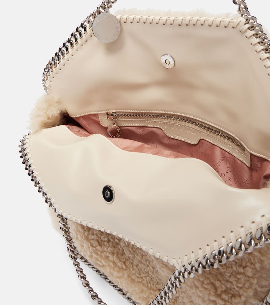 Stella McCartney Falabella Large faux shearling tote bag