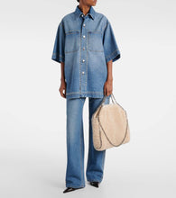 Stella McCartney Falabella Large faux shearling tote bag