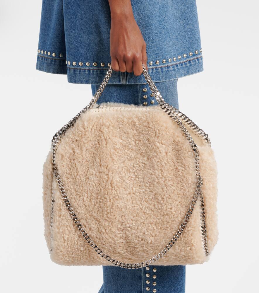 Stella McCartney Falabella Large faux shearling tote bag