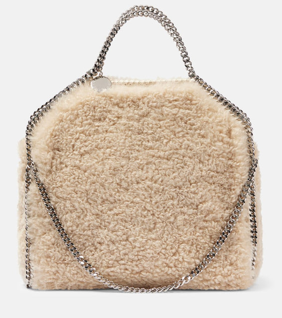 Stella McCartney Falabella Large faux shearling tote bag. Shop Stella McCartney Tote Bags for women now.