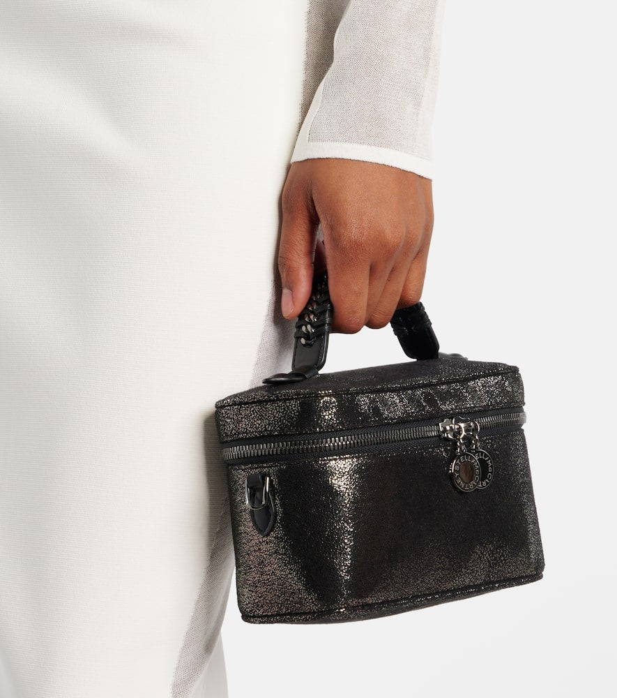 Stella McCartney Falabella Mini metallic faux leather tote bag