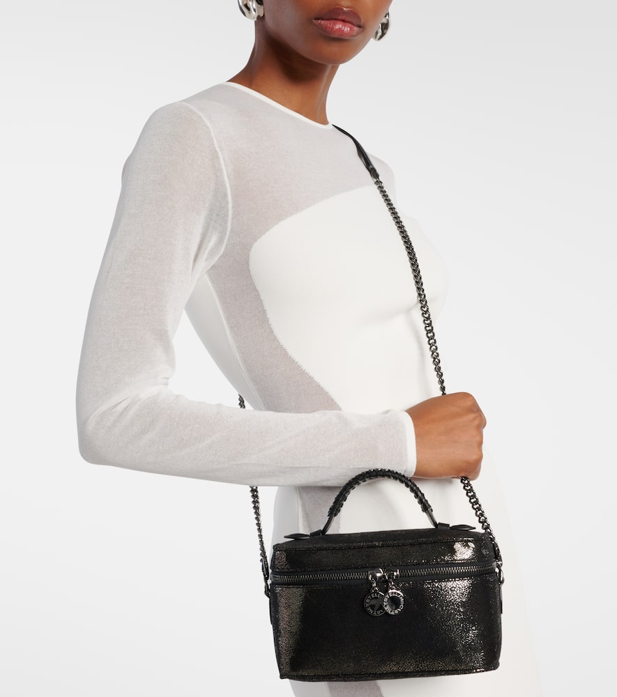 Stella McCartney Falabella Mini metallic faux leather tote bag